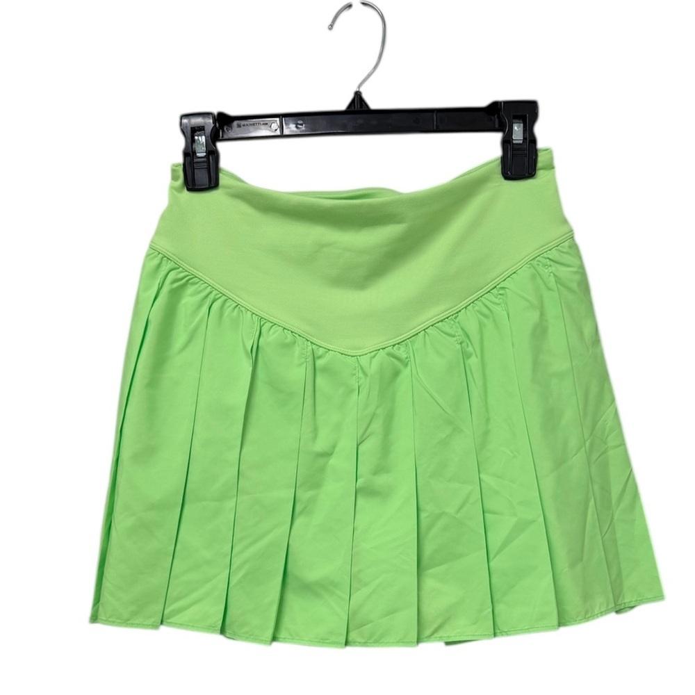 NWT FP Movement Swing Of Things Lime Pleated Skort Athletic M - Picture 5 of 16